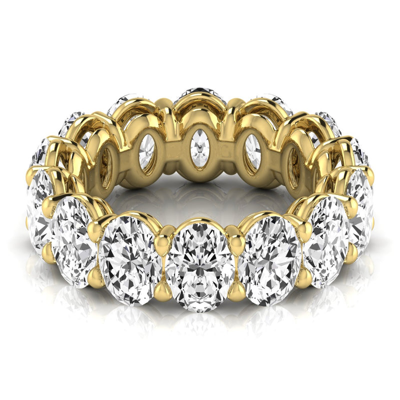 Jewelmore Oval Cut Lab Grown Diamond Eternity Band – Elegant & Timeless Design | 14K Gold, Stone Size-0.75 | E-F Color, VS-SI Clarity | 30 Day Free Return