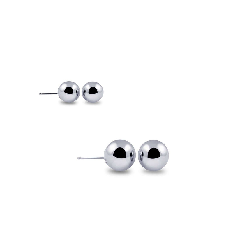 Karat Solid Gold Ball Studs - Assorted Colors