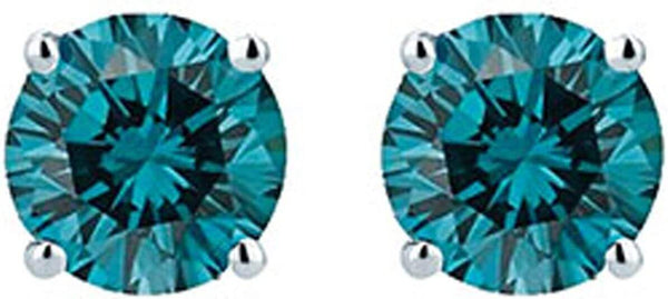 1/7 cttw Blue Diamond stud