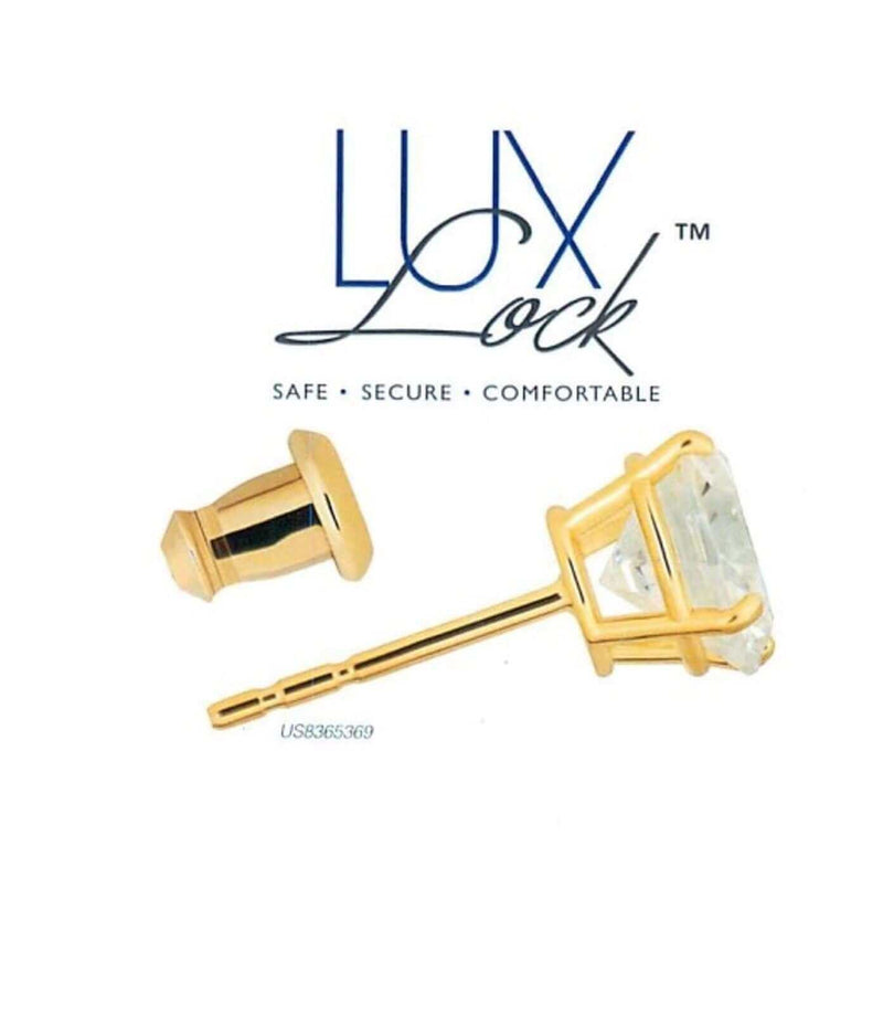 LuxLock World's most secure USA Patented Replacement Earring Back in 14k Yellow